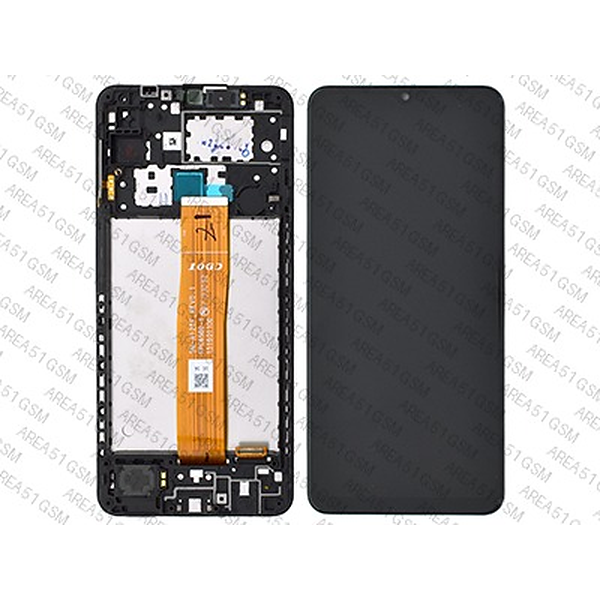 Samsung SM-A125 Galaxy A12 - Lcd + Touchscreen + Frame + Suoneria + Altoparlante NERO