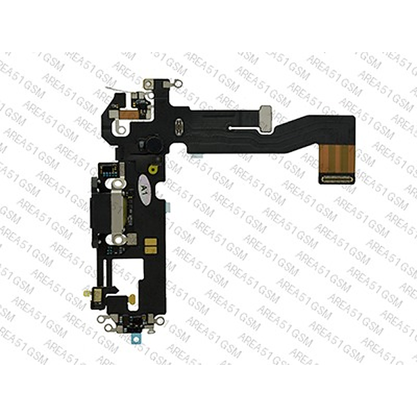 Apple iPhone 12 - Flat cable + Connettore Ricarica + Microfono Nero